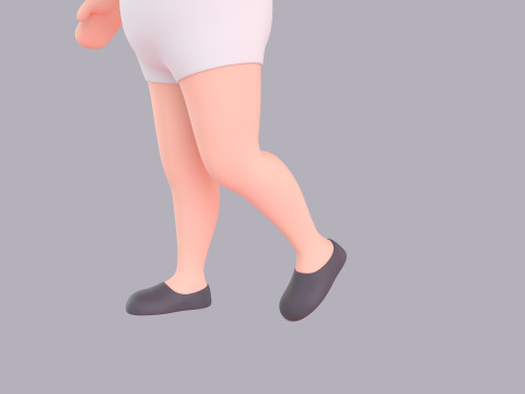 Cartoon Female Character Rigged 095 3D 모델