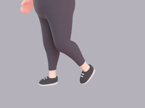 Cartoon Female Character Rigged 097 3D मॉडल