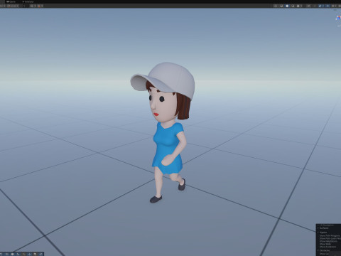 Cartoon Female Character Rigged 102 Modèle 3D