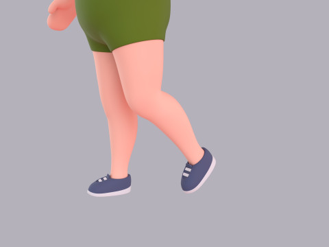Cartoon Female Character Rigged 111 3D Model