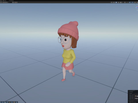 Cartoon Female Character Rigged 113 3D मॉडल