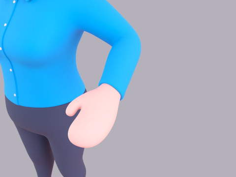 Cartoon Female Character Rigged 115 Model 3D