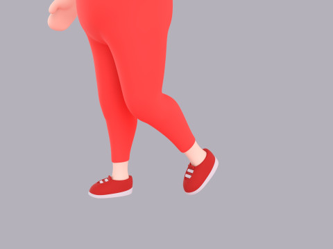 Cartoon Female Character Rigged 117 Model 3D