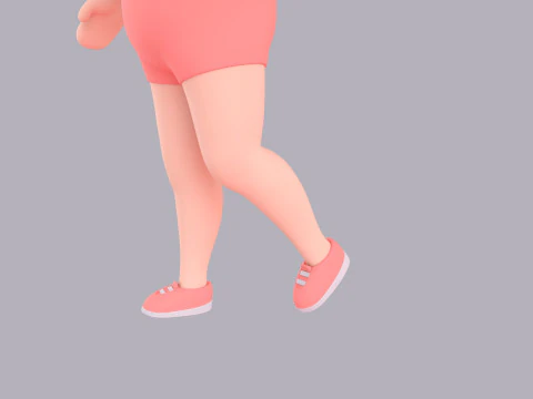 Cartoon Female Character Rigged 119 3D Model