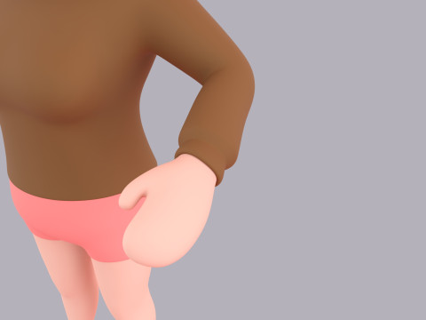 Cartoon Female Character Rigged 119 Modèle 3D