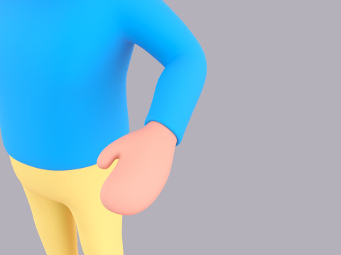 Cartoon Male Character Rigged 077 3Dモデル