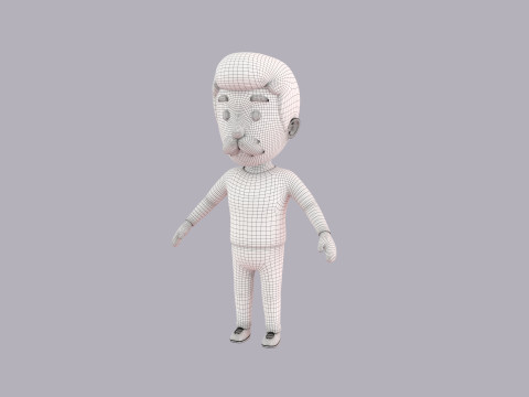 Cartoon Male Character Rigged 077 3Dモデル