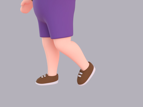 Cartoon Male Character Rigged 078 3D Model