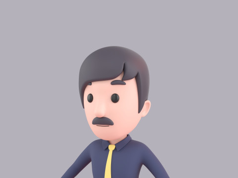 Cartoon Male Character Rigged 080 3D मॉडल