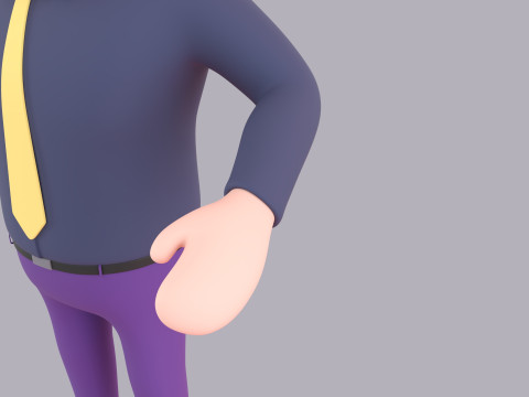 Cartoon Male Character Rigged 080 3D मॉडल