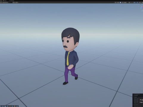 Cartoon Male Character Rigged 080 3D मॉडल