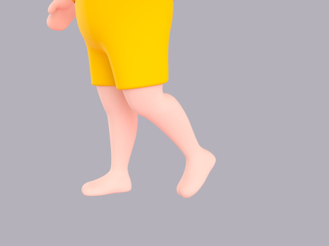 Cartoon Male Character Rigged 081 3D 模型