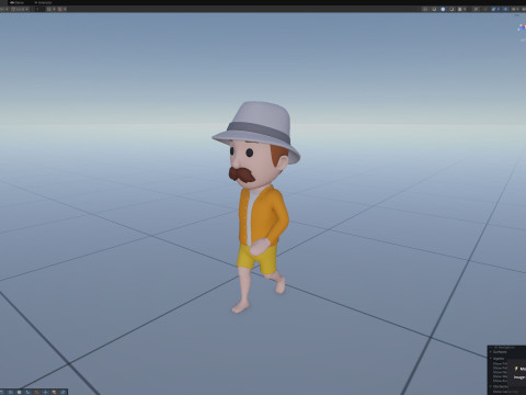Cartoon Male Character Rigged 081 3D 模型