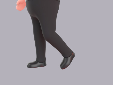 Cartoon Male Character Rigged 082 3D Модель