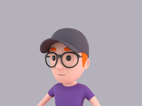 Cartoon Male Character Rigged 083 3Dモデル