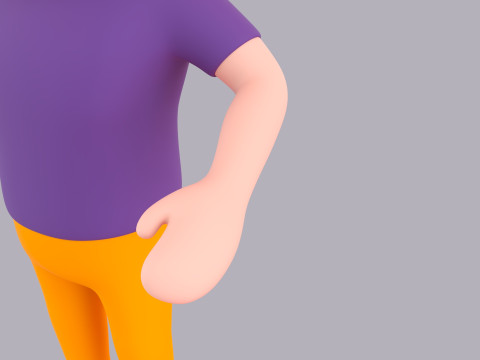 Cartoon Male Character Rigged 083 3Dモデル