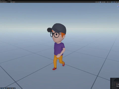 Cartoon Male Character Rigged 083 3D Model