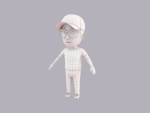 Cartoon Male Character Rigged 083 3Dモデル