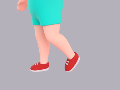 Cartoon Male Character Rigged 084 Modelo 3D