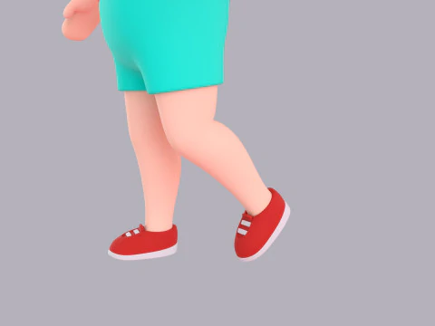 Personnage masculin de dessin anim&eacute; truqu&eacute; 084 Modèle 3D