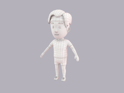 Cartoon Male Character Rigged 084 Modelo 3D