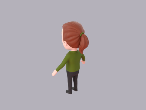 Cartoon Male Character Rigged 085 3D मॉडल