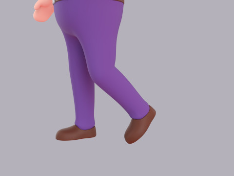 Cartoon Male Character Rigged 087 Model 3D