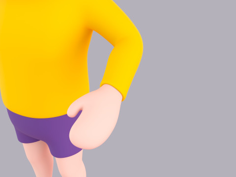 Cartoon Male Character Rigged 088 Modello 3D