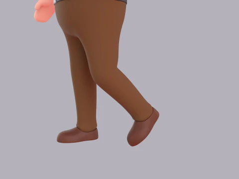 Cartoon Male Character Rigged 089 3D Model