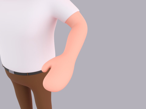 Cartoon Male Character Rigged 089 3D 模型