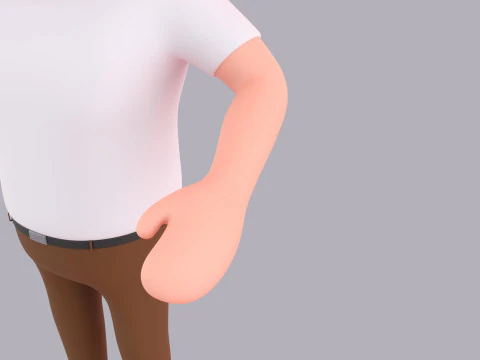 Cartoon Male Character Rigged 089 3D Model