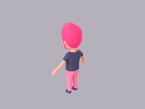 Cartoon Male Character Rigged 091 Model 3D