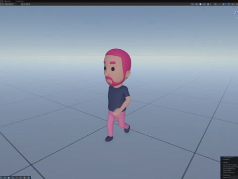 Cartoon Male Character Rigged 091 Model 3D