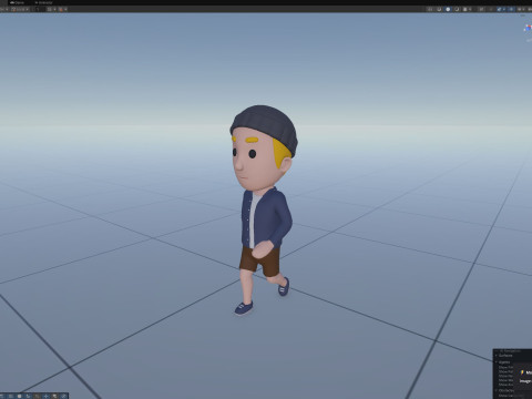 Cartoon Male Character Rigged 093 3Dモデル