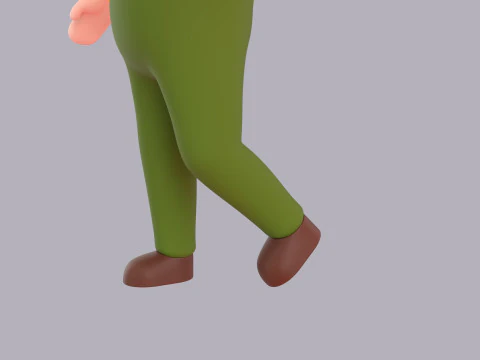 Cartoon Male Character Rigged 094 3D Model