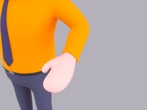 Cartoon Male Character Rigged 095 Modèle 3D