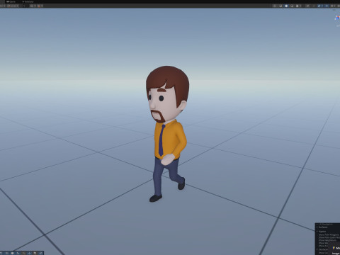 Cartoon Male Character Rigged 095 Modèle 3D
