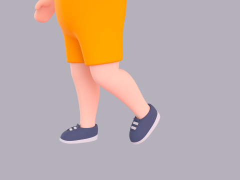 Cartoon Male Character Rigged 096 3D मॉडल