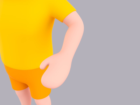 Cartoon Male Character Rigged 096 3D मॉडल