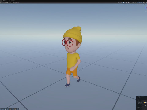 Cartoon Male Character Rigged 096 3D मॉडल