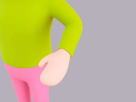 Cartoon Male Character Rigged 097 3D Model