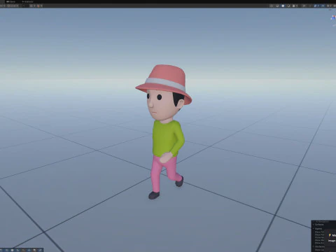 Cartoon Male Character Rigged 097 3D Model