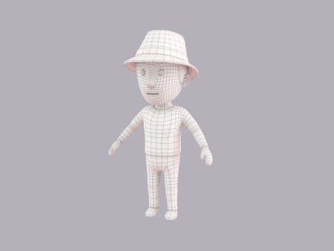 Cartoon Male Character Rigged 097 3D मॉडल