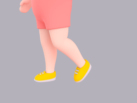 Cartoon Male Character Rigged 100 3D Model