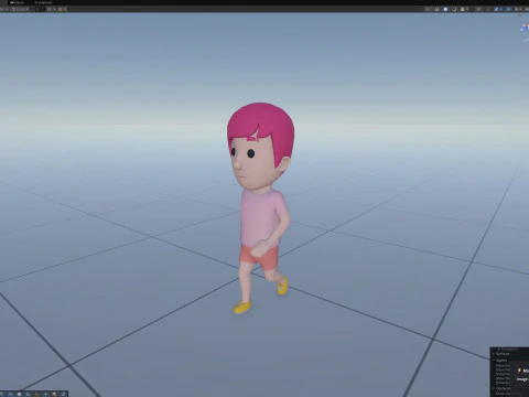 Cartoon Male Character Rigged 100 3D Model