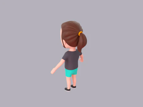 Cartoon Male Character Rigged 101 3D Model