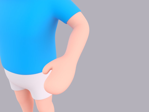 Cartoon Male Character Rigged 102 Modello 3D