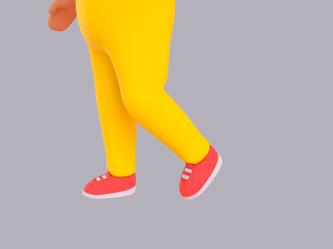 Cartoon Male Character Rigged 103 3D Model