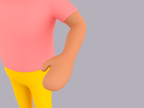 Cartoon Male Character Rigged 103 3D Model