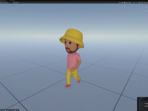 Cartoon Male Character Rigged 103 3D Model